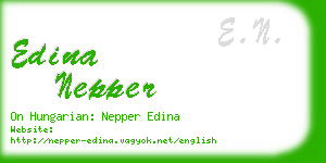 edina nepper business card